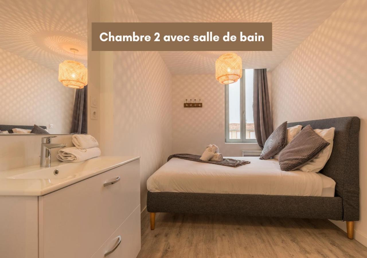 Atypique - 2 Chambres Avec Salles De Bains, Cuisine Equipee, Parking Gratuit Castelsarrasin Eksteriør billede